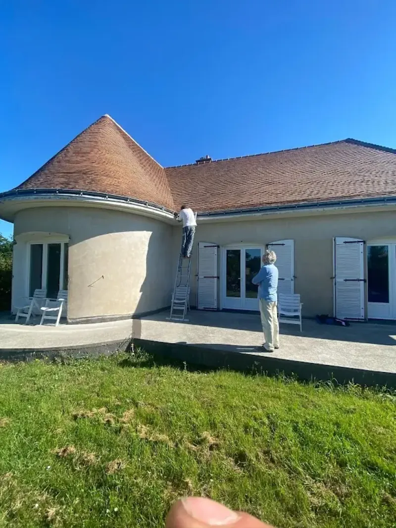 Rénovation des gouttières sur tourelle à Vertou